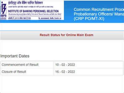 Ibps Po Mains Result 2021: IBPS PO/ MT-XI Mains Result 2021 declared at ...