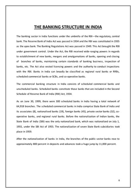 Bankig in India | DOCX