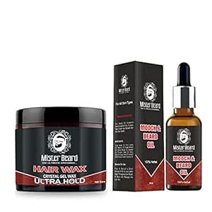 Mister Beard Hair Wax Crystal Gel Wax Ultra Hold 100gm with Mooch ...