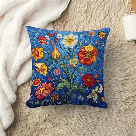 Vintage Flowers 1PC Throw Pillow Covers Multiple Size Coastal Outdoor ...