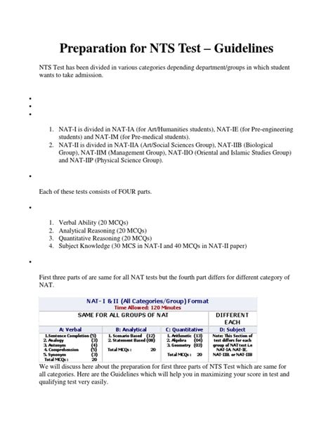 Image result for NTS Test Paper