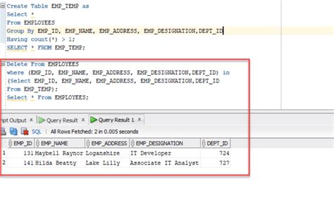 How to Delete Duplicate Records in Oracle 的图像结果