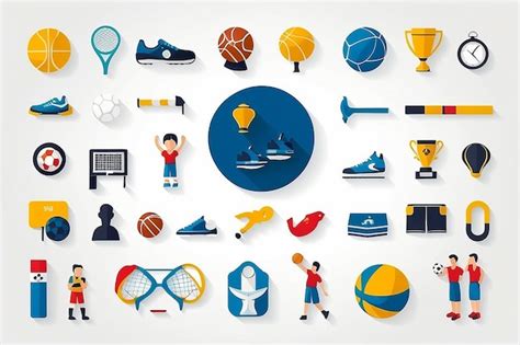 Sports icons | Premium AI-generated image