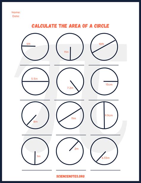 Circle Worksheet 的图像结果