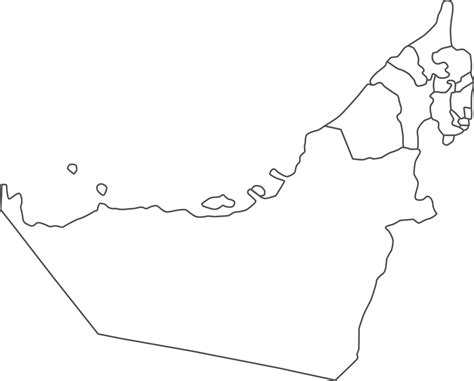 mapa do Unidos árabe Emirados com detalhado país mapa, linha mapa. 30936978 PNG