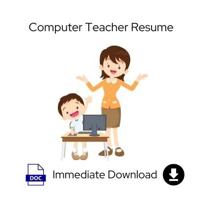 Computer Teacher Resume - Project Report Bank - CA Manish Gugliya