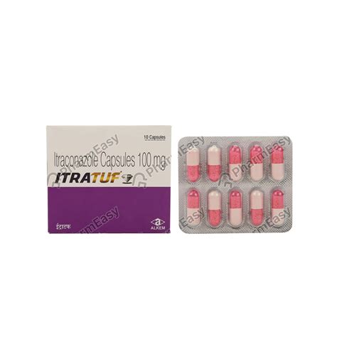 Itratuf 100 MG Capsule (10): Uses, Side Effects, Price & Dosage | PharmEasy