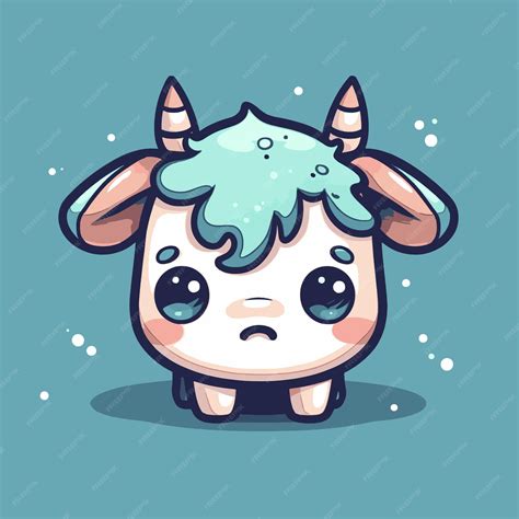 Premium Vector | Cute chibi cow kawaii illustration