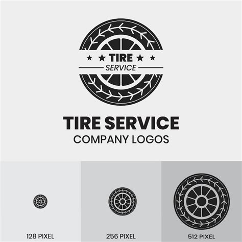 Vehicle wheel logo design for wheel service business | Premium Vector