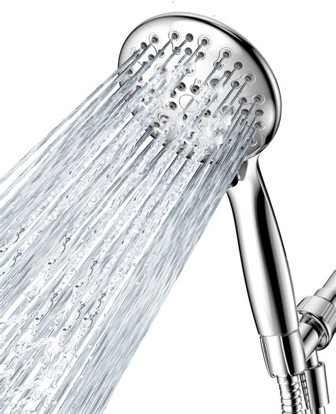 High Pressure Shower Head with Handheld, JDO 6 Spray Settings Handheld ...