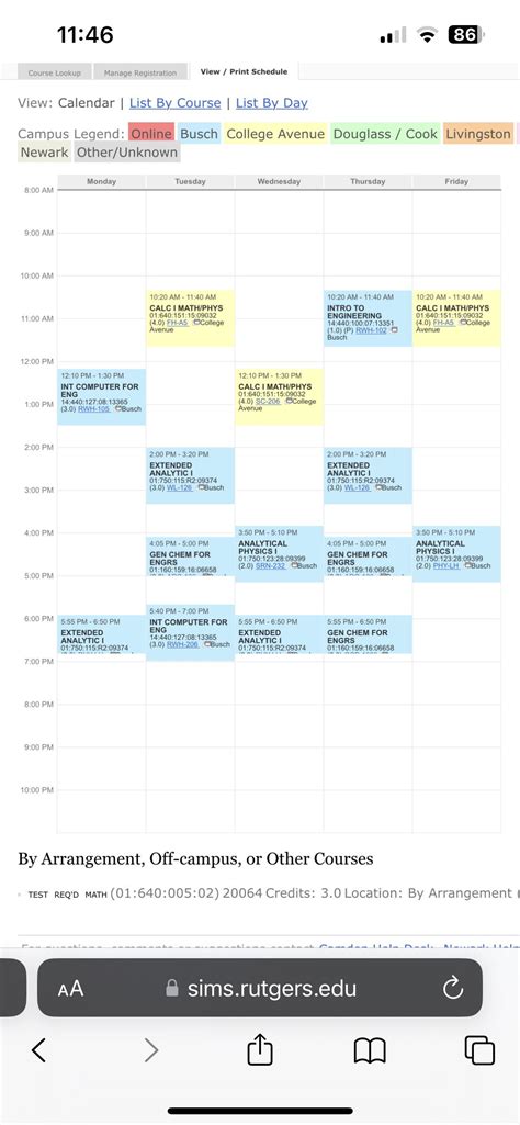 Courses : r/rutgers