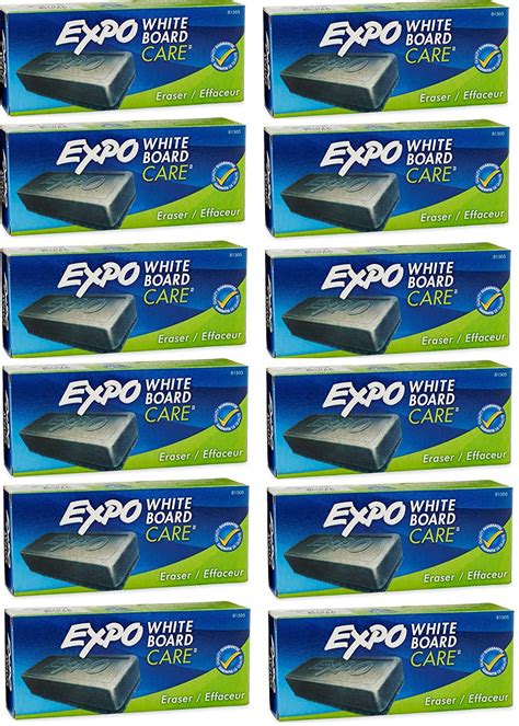 Expo 81505 Block Eraser Dry Erase Whiteboard Board Eraser, Soft Pile, 5 ...