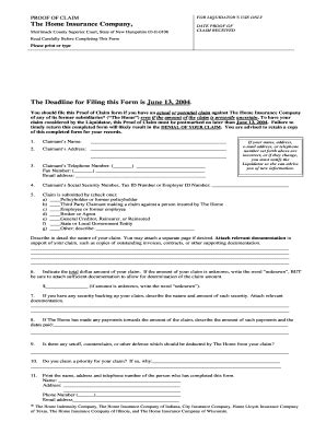 Image result for Home Insurance Claim Form