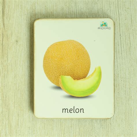 Wooden Fruits Flashcards (Set Of 20) | Earthytweens – The Mom Store