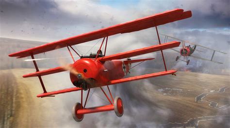 Download wallpaper Fighter, Biplane, Triplane, The first World war ...