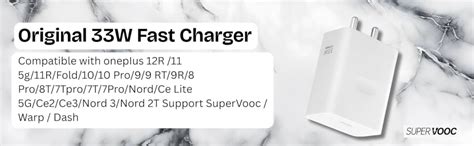 Original 33w SuperVOOC Rapidly Charge Adapter Compatible for oneplus ...