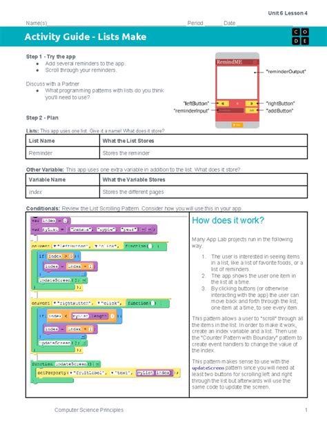 Image result for Code.org Unit 4 Lesson 14 App Ideas