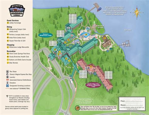 Map Of Disney Wilderness Lodge