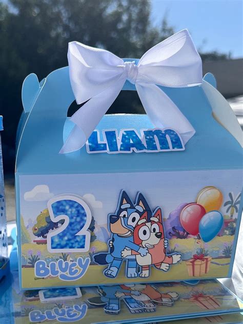 Bluey Favor Box Favor Box for Birthday Party - Etsy | 2nd birthday ...