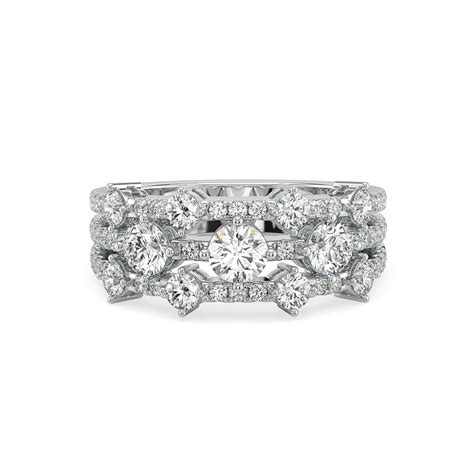 Round Clustered Lab Grown Diamond Ring | Emori in 9KT