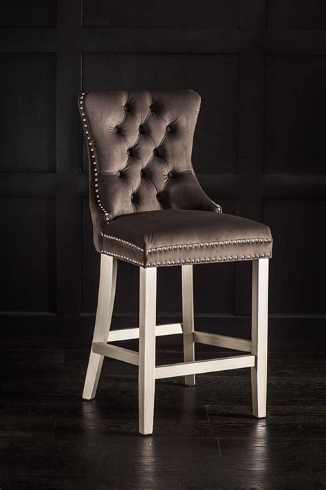My-Furniture-Antoinette bar stool/ Buttoned bar stool/ elegant bar stool