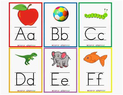 Kindergarten Flash Cards Printable | Printable Flash Cards