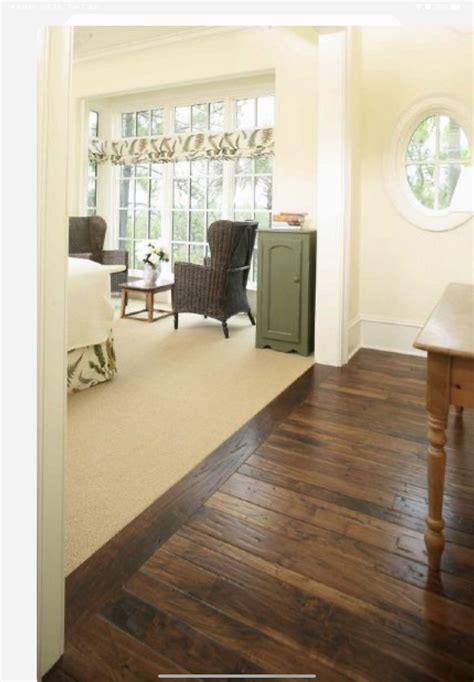 Wood Floor Design Ideas with Contrasting Border for Dining Room