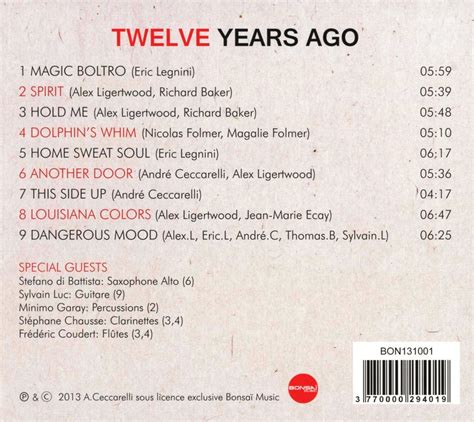 Çeşitli Sanatçılar: Twelve Years Ago - CD | Opus3a