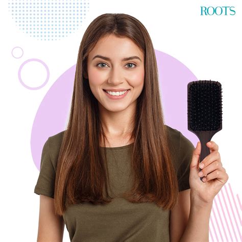 Roots TruGlam Large Paddle Hair Brush (WDRP03) – ROOTS HAIR AND BEAUTY ...