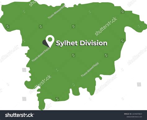 Sylhet Division Administrative Divisions Bangladesh Map Stock Vector (Royalty Free) 2235075817 ...