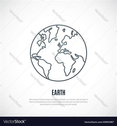 Earth Icon Simple Line 的图像结果