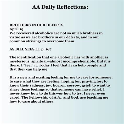 AA Daily Reflections : soberfactory