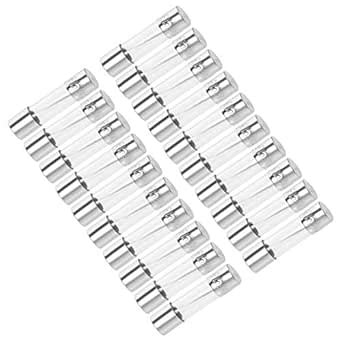 uxcell Automotive Cartridge Fuses 15A 250V 5x20mm Fast Blow for Car ...