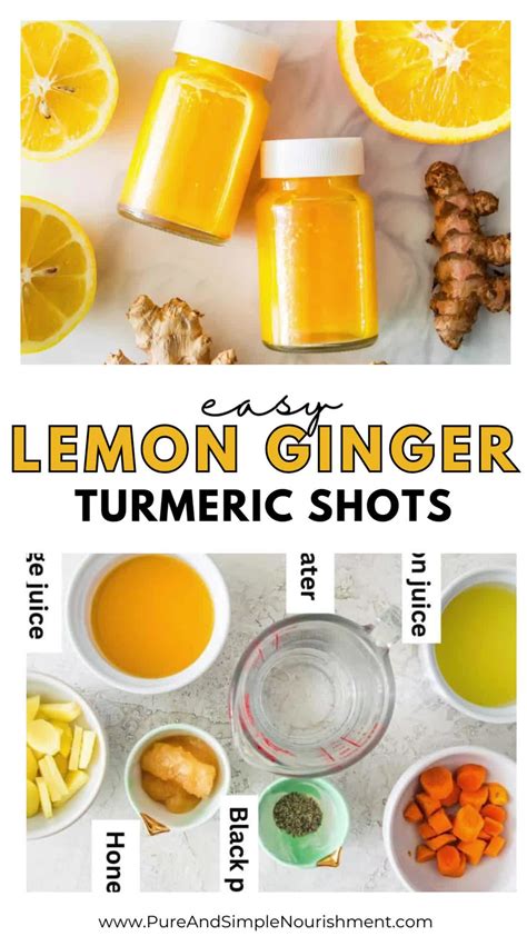 Turmeric, Ginger, & Lemon Shots - Daily Dose of Greens | Recipe | Lemon ...