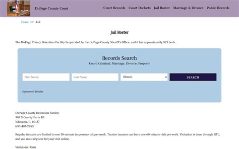 DuPage County Released Inmates - Inmate Lookup