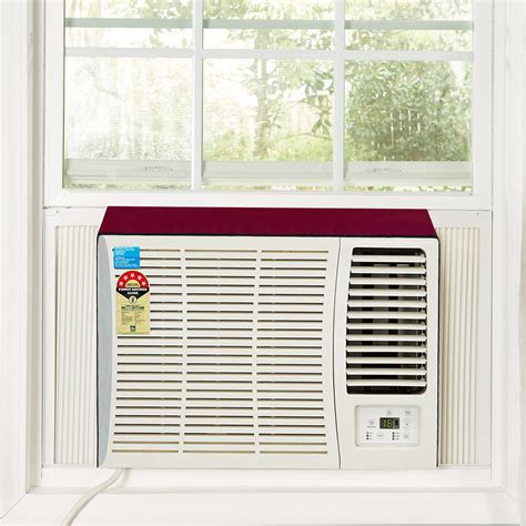 Waterproof and Dustproof Window AC Cover, Maroon