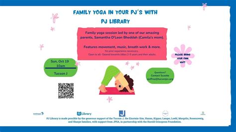 Family Yoga in Your PJs with PJ Library, 3800 E River Road, Tucson, AZ ...