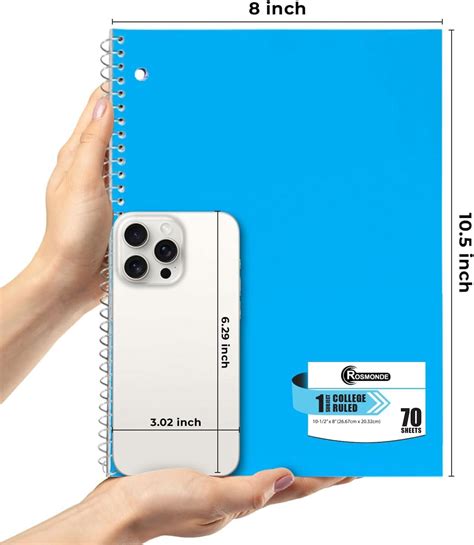 Rosmonde 50 Pack, 1 Subject Spiral Notebook College Ruled India | Ubuy