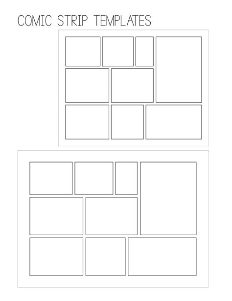 40 Free Printable Comic Strip Templates [PDF]