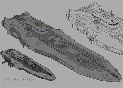USS Shepard - Detailed Spacecraft Design by Bryan Flynn
