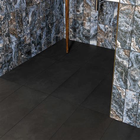 Black Mat Bathroom Tiles