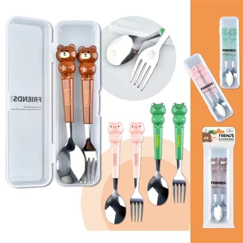 Buy KuJo Kids Exclusive Cartoon Character Spoon Fork Set, 2 Sets of 4 ...