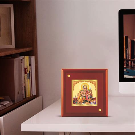 Ganesha Photo Frame | 24K Gold Plated Custom Wall Hanging – PujaShoppe