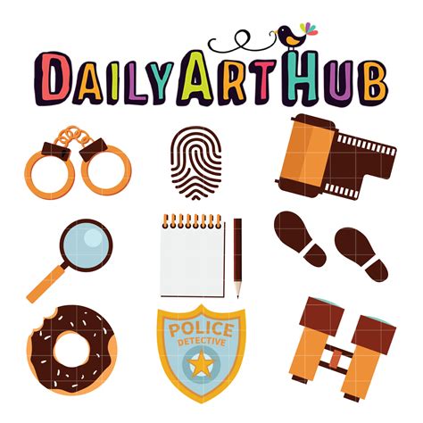 Clipart Of A Detective