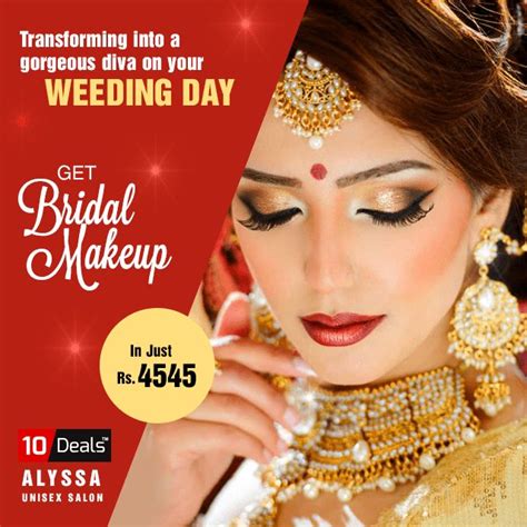 bridal makeup offer poster
