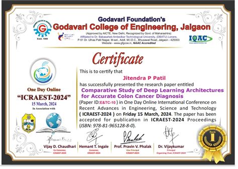 Departmental Faculty Achievements of Electronics and Telecommunication ...