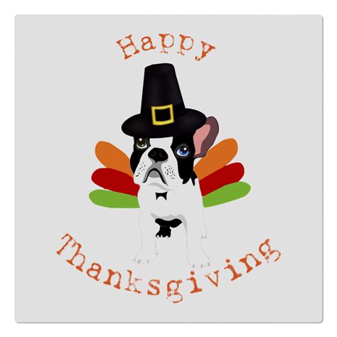Happy Thanksgiving Boston Terrier Turkey Cloth Napkins - We Bark ...