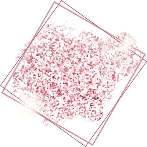 pink rose gold glitter frame banner 12958310 PNG