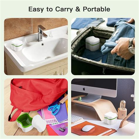 Annhua Denture Cup Bath Box Case with Strainer Basket, India | Ubuy