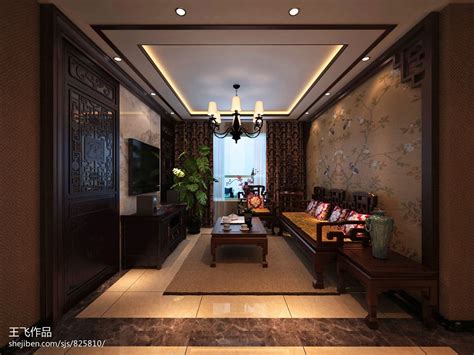 新中式135平米房子装修效果图-小屯路108号院-业之峰装饰北京分公司